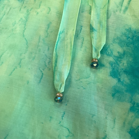 Aratta Watercolor Semisheer Lightweight Sleeveless Blouse Size XS NWT - Picture 10 of 15